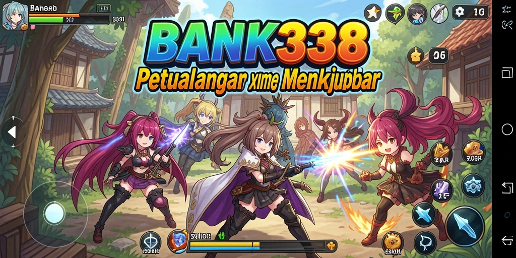 Screenshot dari gameplay <strong>BANK338</strong> yang menunjukkan pertarungan karakter anime.