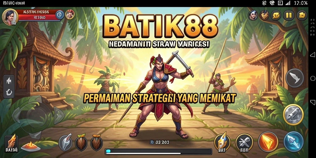 Tampilan menarik dari gameplay BATIK88 yang penuh strategi.