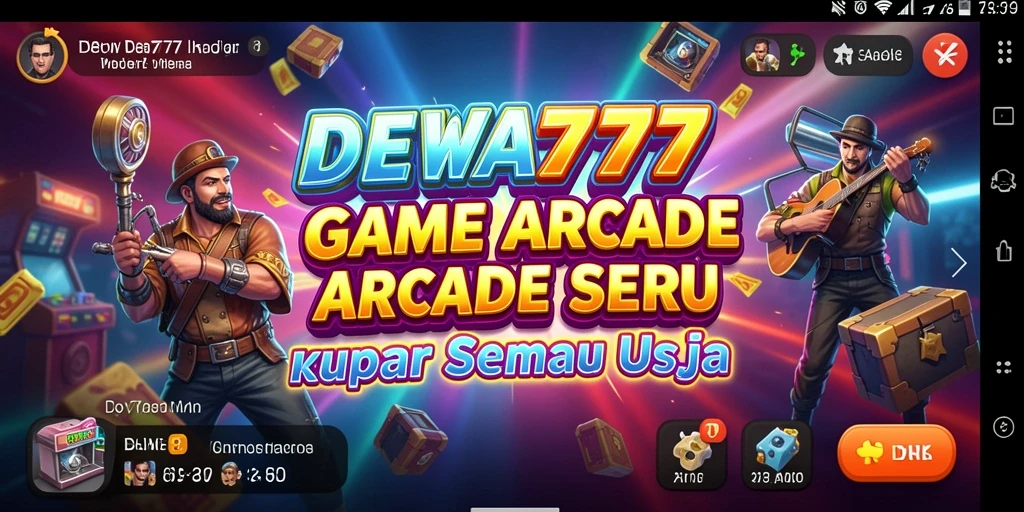 Screenshot DEWA777 menampilkan gameplay seru dalam tema Arcade.