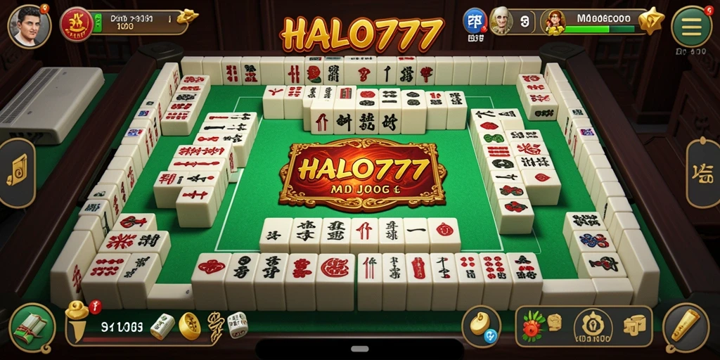 Screenshot HALO777 menunjukkan gameplay Mahjong yang menegangkan dan mengasyikkan.
