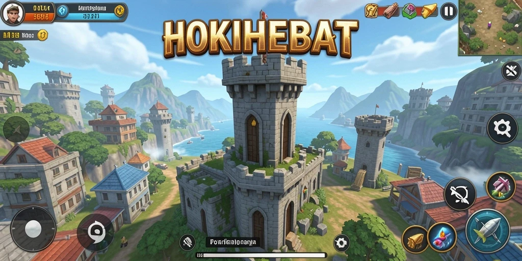 Gameplay HOKIHEBAT yang seru dengan strategi Tower Defense yang menarik.