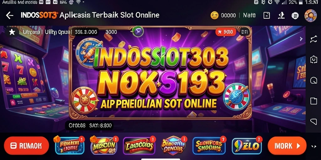 Tampilan menarik dari aplikasi INDOSLOT303 yang memudahkan pengelolaan slot.