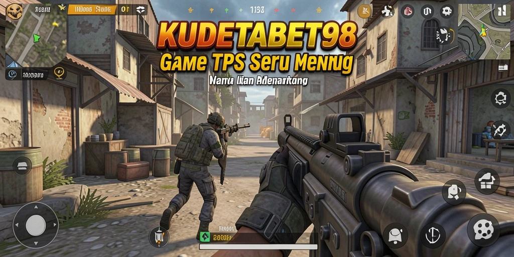 Screenshot gameplay KUDETABET98 yang menampilkan aksi tembak-menembak yang intens.