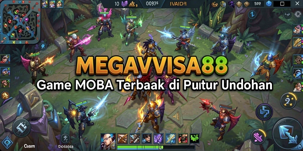 Tampilan gameplay MOBA yang seru dan menarik dari MEGAVISA88.