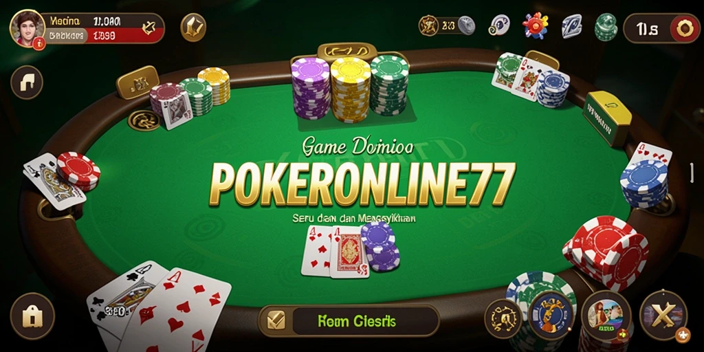 Tampilan gameplay domino yang seru dan menantang.